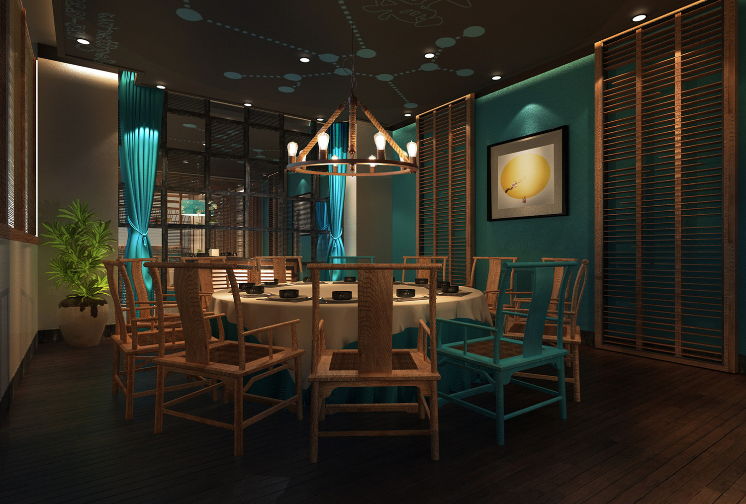 中秋餐厅设计-餐厅设计公司 - 杭州品尚文化艺术策划有限公司