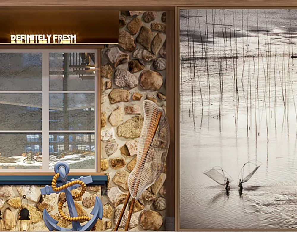 铁定鲜海鲜餐厅设计 - 杭州
Tieding Xian Seafood Restaurant Design - Hangzhou